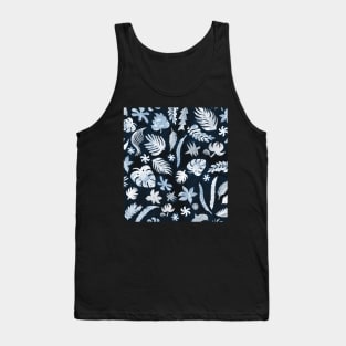 Monstera moody florals Tank Top